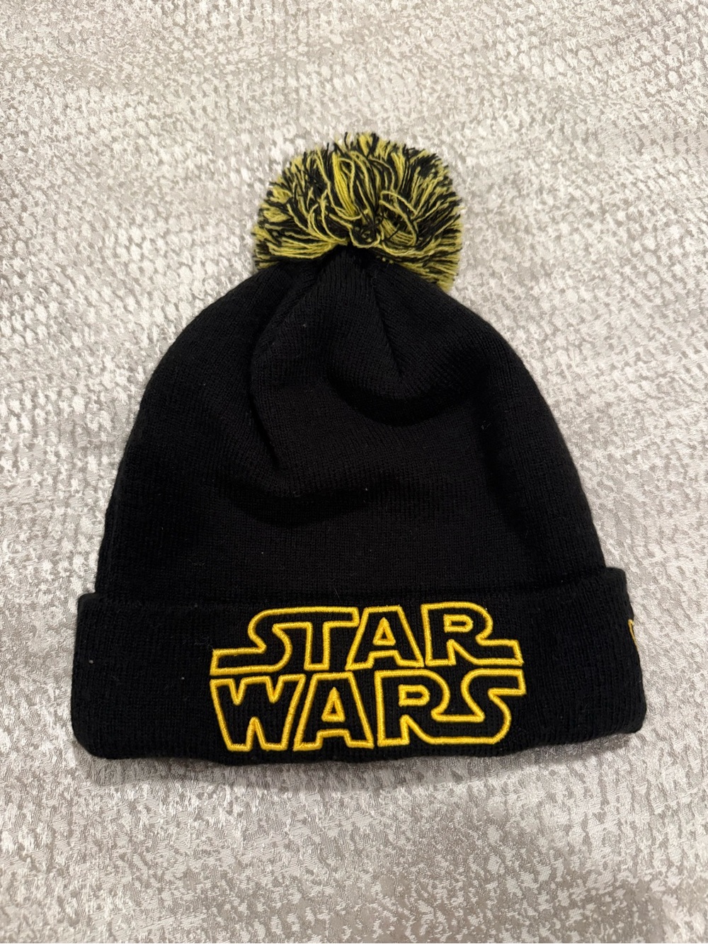 Star Wars Black and Yellow Knit Pom Beanie